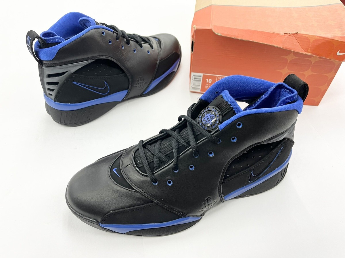 Vintage 2005 Nike Air Zoom Huarache 64 Black Varsity Royal SZ 10