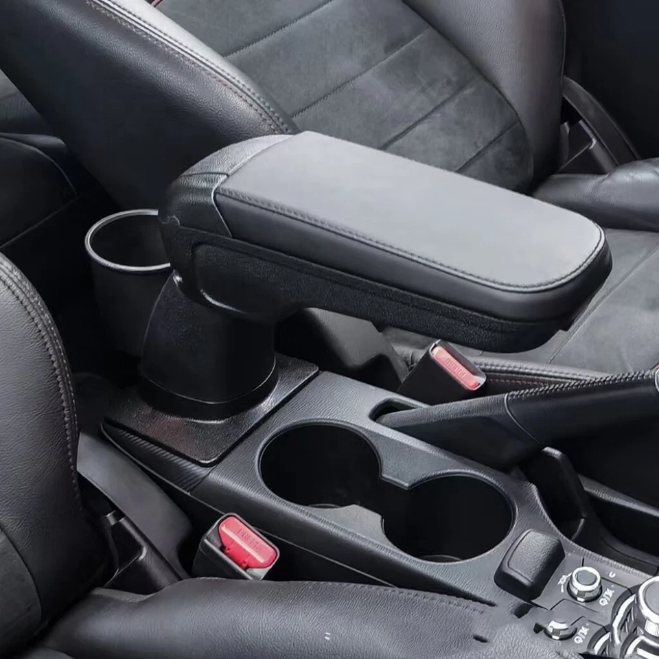 Reposabrazos reposabrazos consola caja de almacenamiento central bandeja kit para Mazda CX-3 2016-2018 Foto 4 de 4