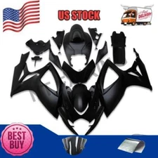 Fit for  2006 2007 GSXR 600 750 Injection Matte Black Fairing q002