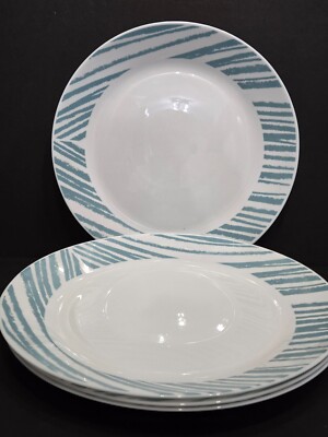 Corelle Everyday Expressions Geometrica Teal Lines Set of