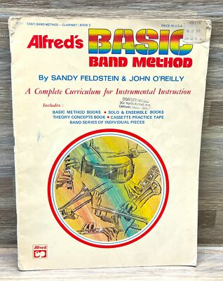 Alfred's Basic Band Method Instrumental Instruction 1978 Music Song Book