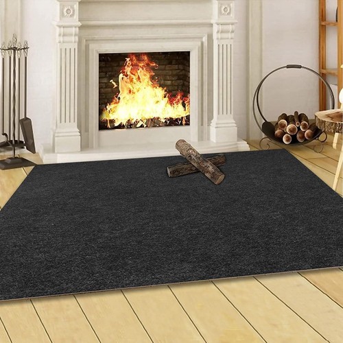 36" x 72" Flame Resistant Hearth Pad - Heavy Duty Non-Skid Protection Rug - Picture 3 of 9