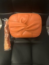 New pink Knotted Bow Crossbody Bag medium