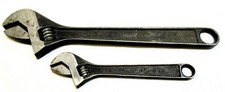 Vintage Crescent CRESTOLOY 10” and 6” Adjustable Wrenches 2 pc SET Made In USA