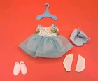 Mattel Tutti #3607 Come To My Party Complete Outfit 1967 Made in Japan VTG Blue