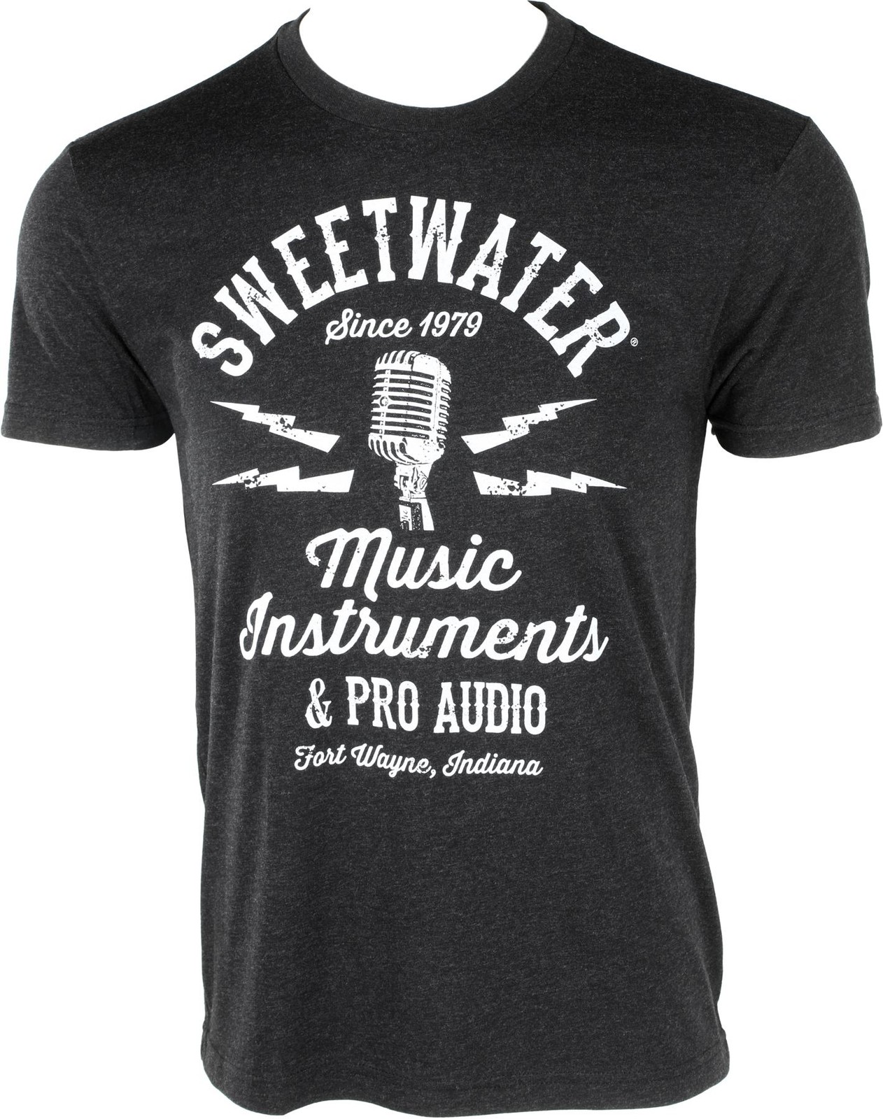 Футболка с микрофоном Sweetwater Bolt - Винтажная черная X-Large 2 упаковки 6290₽