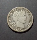 1897 O BARBER DIME. REAL NICE LOW MINT COIN.