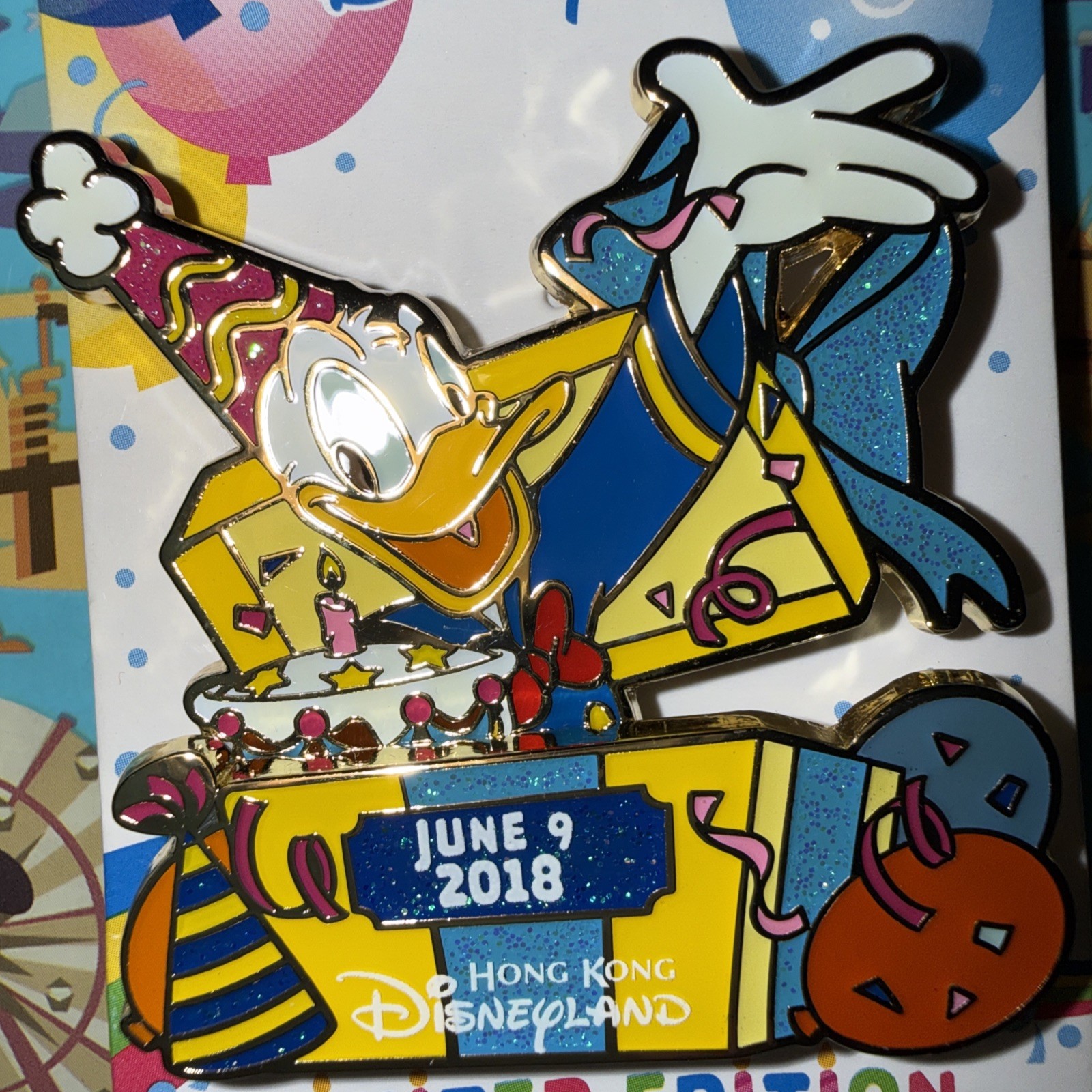 Disneyland Hong Kong Donald Birthday June 9 2018 Limited Edition Disney Pin LE
