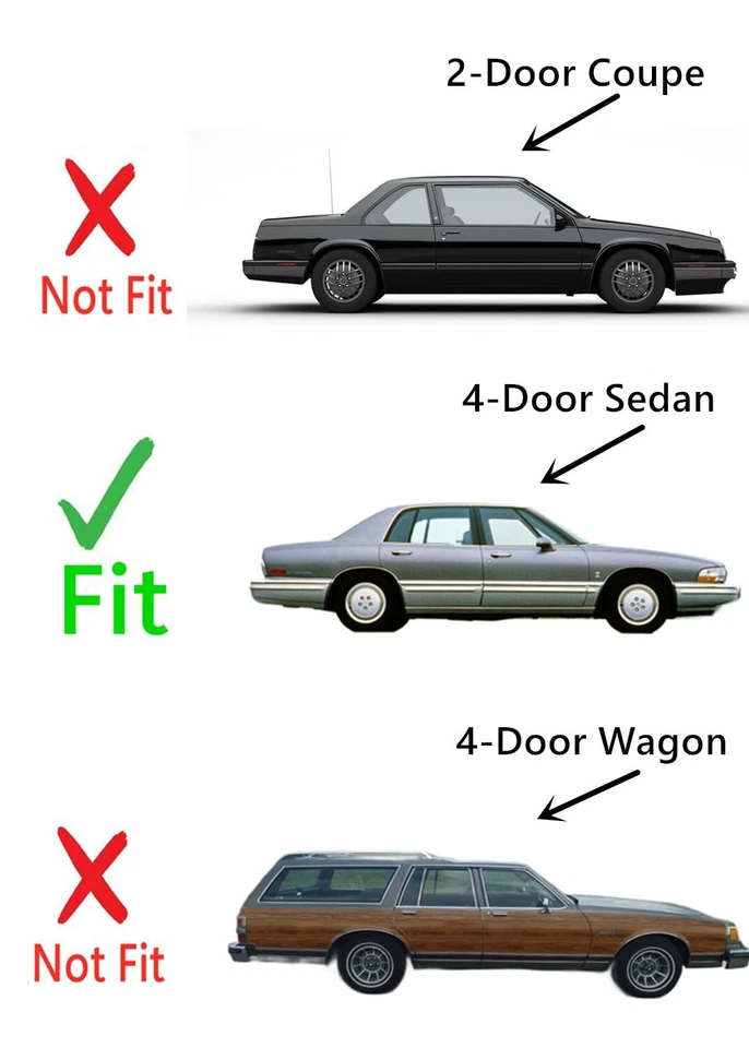 Rear Door Window Glass for Buick Electra/LeSabre 1987-1990 & Oldsmobile Foto 3 de 4