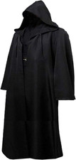 Men Hooded Robe Cloak Knight Fancy Cool Cosplay Costume