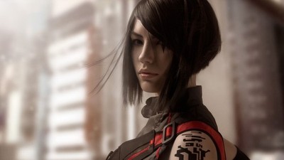 Anime mirrors edge catalyst faith connors asian women Play Gaming Mat Desk Game