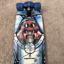 Variflex Vintage Skateboard Deck California Bomber Fighter Pilot Graphic 1980’s
