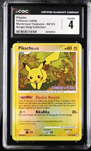 Pikachu graded CGC 4 for sale on eBay