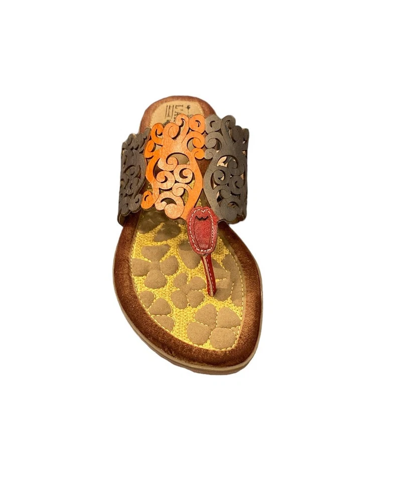 Women's L'Artiste by Spring Step Heaven Thong Sandal Red Leather - Image 2 of 4