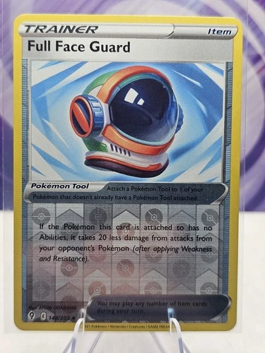 Reverse Holo Full Face Guard 148/203 Uncommon Evolving Skies Pokemon TCG LP