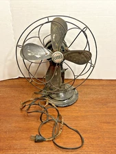 Delco Model 1500 A 2-Speed Oscillating Fan 1930s parts or repair General Motors