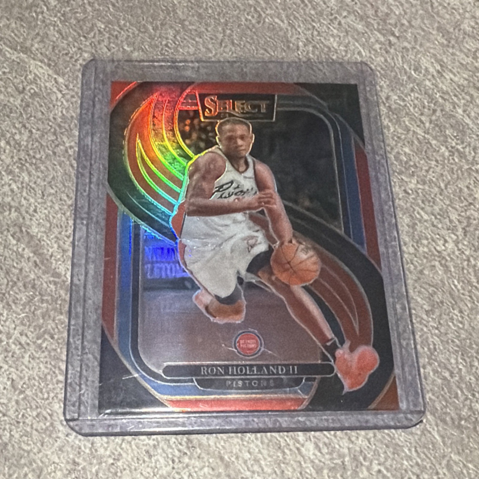 Panini Select 2024-25 Red Prizm Rookie Ron Holland II Pistons #198/199
