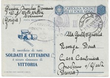 POSTA MILITARE - GENIO COMANDO SOTTOSETTORE XXI°/B - TOLMINO (GORIZIA) 1943