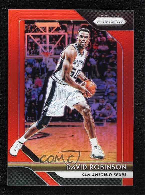 2018-19 Panini Prizm Red Prizm 180/299 David Robinson #195 HOF