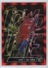 2019 Panini Donruss Complete Players Holo Red Laser 28/99 Joel Embiid #15 15y4