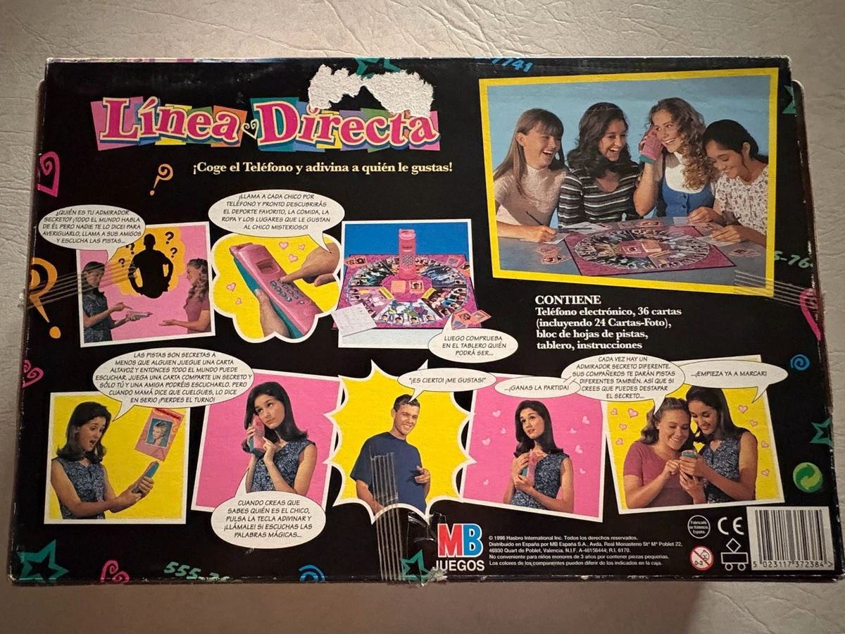 Línea Directa MB Juegos Vintage Años 90 Dream Phone Teléfono Rosa Juego de Mesa