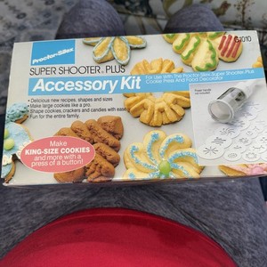 Proctor Silex Super Shooter Plus Accessory Kit  Super Size Cookies Model G1010