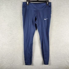 Nike Dri-FIT Running Tights Mens Large 938664-410 Zip Pocket Reflective Running