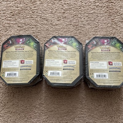 Pokemon Sealed 2017 Battle Origins Tin Set Lot (3) Mewtwo Darkai