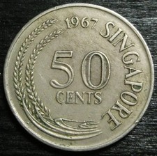 Singapore 50 Cents 1967 (2)