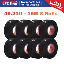 8 Rolls Cloth Electrical Tape Wire Harness Automotive Car SUV Truck 19mm x 15m