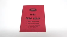 1958 NHRA RULE BOOK DRAG RULES NATIONAL HOT ROD ASSOCIATION