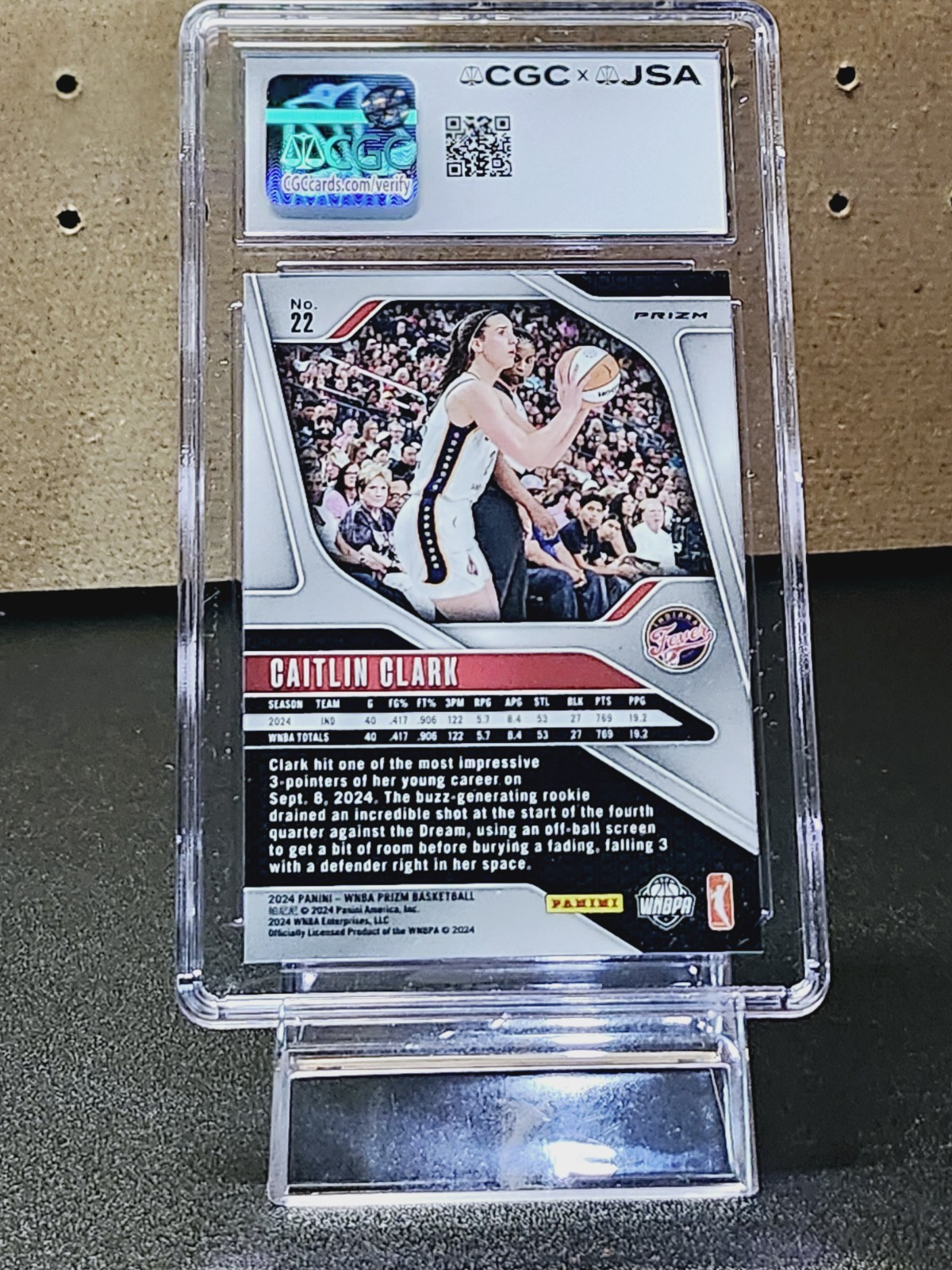 Caitlin Clark 2024 Prizm Blue Velocity CGC 9.5 Auto 10 RC /Signed PSA Funko Pop! view 3