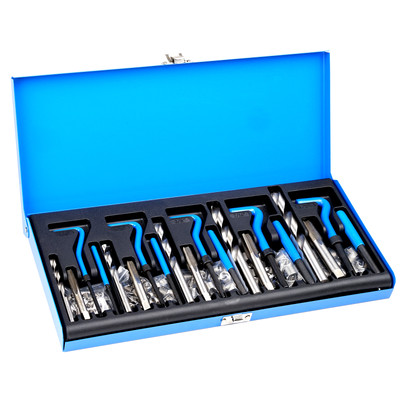 #ad 131 PCS Helicoil Thread Repair Kit SAE Tool 1 4 5 16 3 8 7 16 1 2 in UNC $28.79