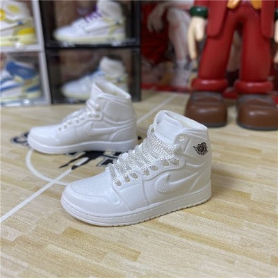 1/6 Men's Sneakers Triple White Basketball Shoes For 12'' Hot Toys PHICEN Figure