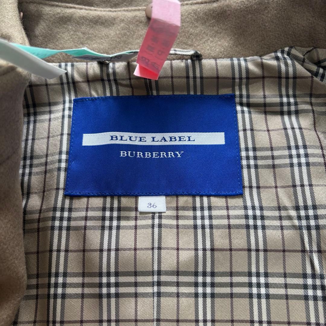 Burberry Blue Label Peacoat Beige Wool With Nova Check Pattern Size 36 For Women thumbnail 24
