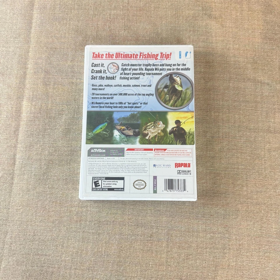 Rapala Tournament Fishing (Nintendo Wii, 2006) – Complete CIB, Tested - Image 3 of 3