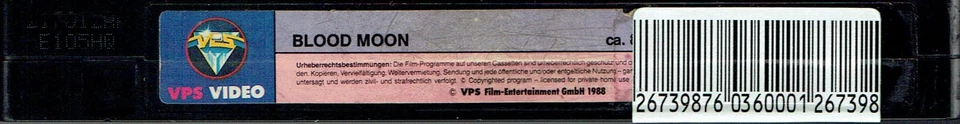 (FSK 18) VHS Videokassette - Blood Moon - Britt Ekland, John Phillip Law - uncut - Bild 4 von 4
