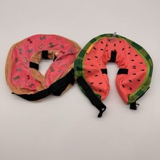 2 Pet Recovery Collars   Watermelon  Donut Design Soft Inflatable, Adjustable