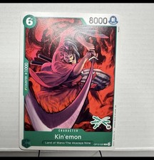 Kin'emon OP12-025 C, GREEN 3 SWORD LOGO 46, one piece card, Moopic Tag Zoro Oden