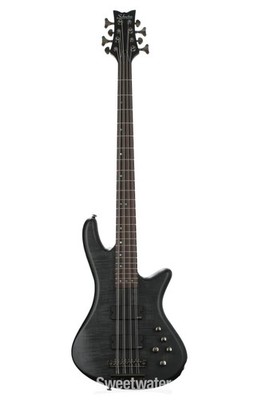 Schecter Stiletto Studio-8 Bass Guitar - See-Thru Black Satin