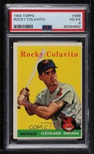 1958 Topps Rocky Colavito #368 PSA 4 2jq