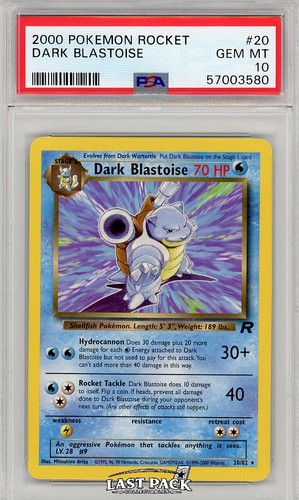 Dark Blastoise (Unlimited) graded PSA 10 for sale on eBay