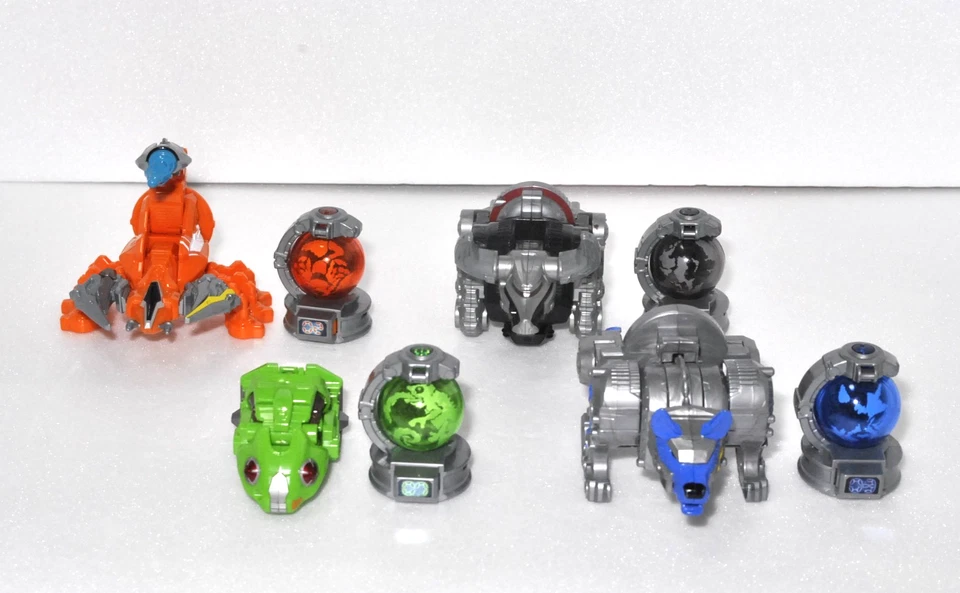 Power Rangers Kyuranger DX Scorpion, Wolf, Oushi, Chameleon Voyager 4pc Set - Image 2 of 4