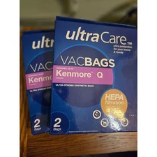 4 total bags - UltraCare Vac Bags for Kenmore Q Canister HEPA Filtration 2 boxes