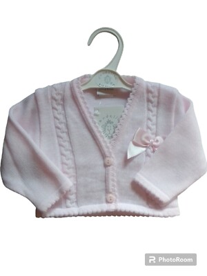 Pusteblume rosa Baby Mädchen Strickjacke 6-12 Monate 