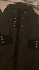 Just Cavalli Military Black Coat Size 40 Used