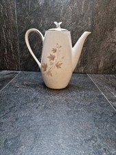 Nortiake Harwood Coffee Pot 6312 Silver & White Coloured Japanese Fine China