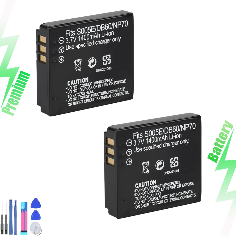 2X Battery for Panasonic CGA-S005A DMW-BCC12 Lumix DMC-LX2 DMC-LX1 LX2 DMC-FX7
