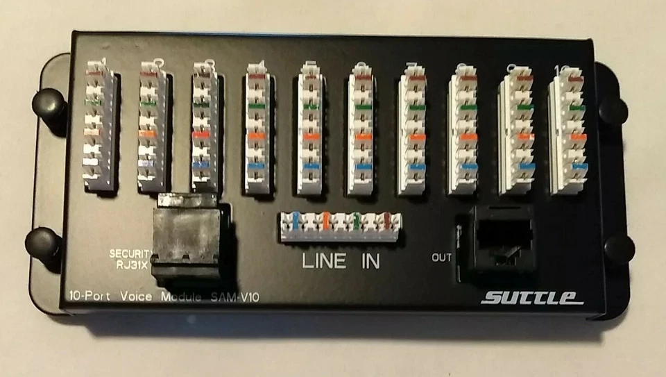 Голосовой модуль SUTTLE — 10 портов ~ SE-SAM-V10 с системой безопасности RJ31X - Изображение 2 из 4