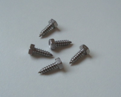 5x hexagon sheet metal screw 4.2x13 cf. no. N0138845 for vintage interior interior